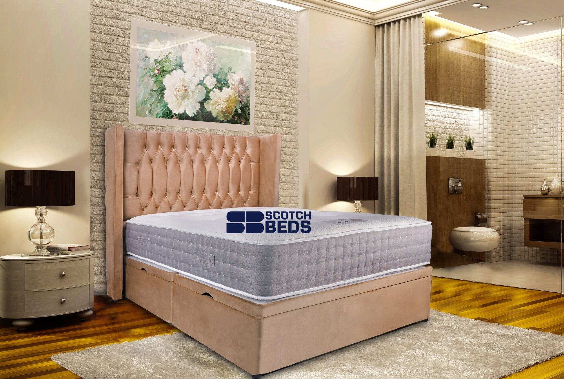 Modern bathroom in the bedroom