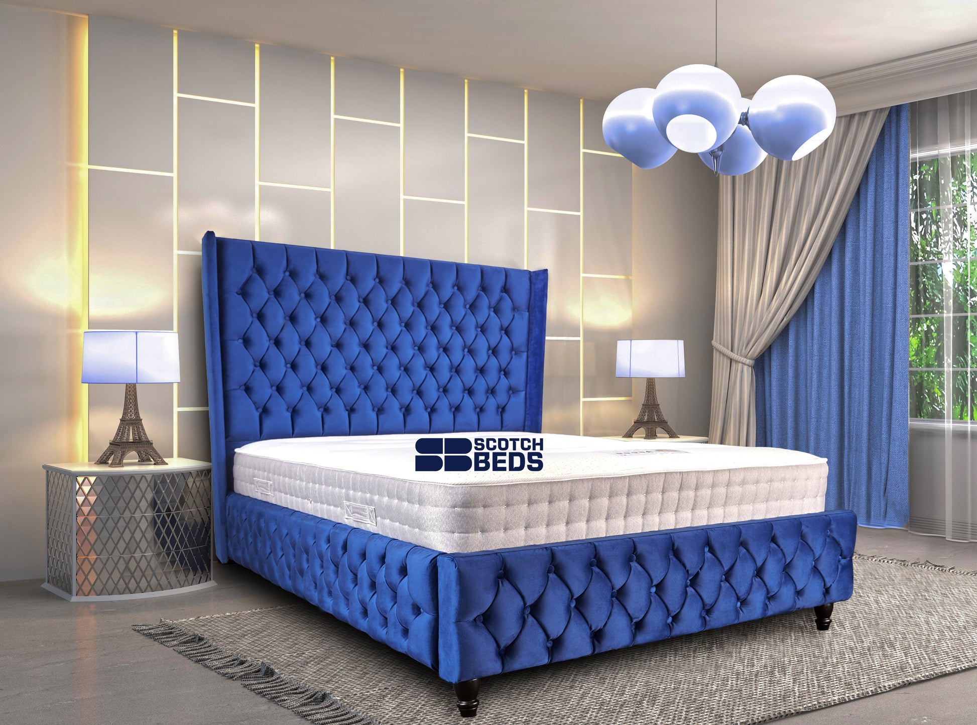 Bedroom interior. 3d illustration